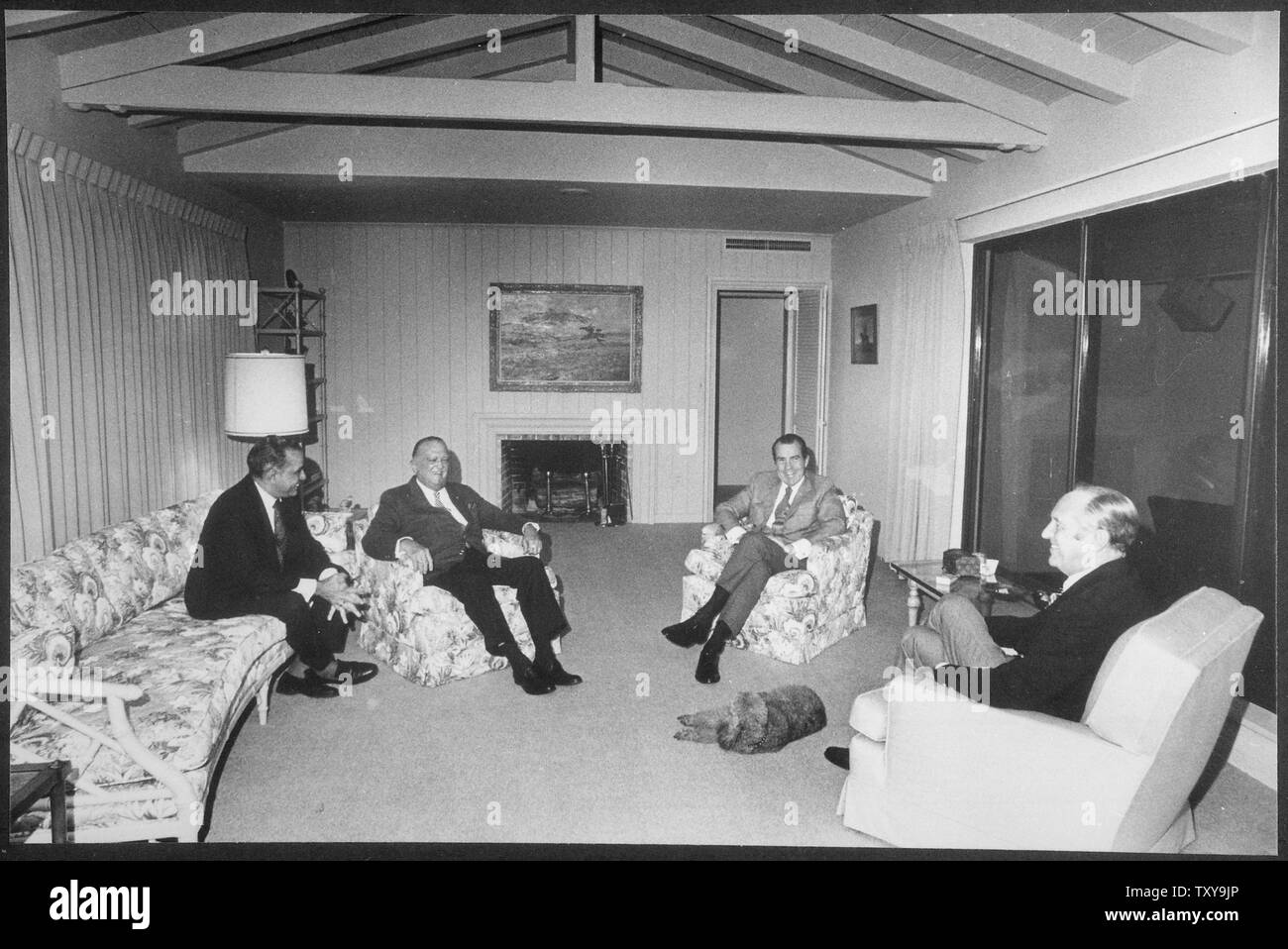 Charles G Bebe Rebozo Fbi Director J Edgar Hoover The President And Secretary Of State William P Rogers Before Dinner At Key Biscayne Florida Scope And Content Pictured Charles G Bebe Rebozo Charles G Bebe Rebozo Fbi Director J Edgar Hoover The President And Secretary Of State William P Rogers Before Dinner At Key Biscayne Florida Scope And Content Pictured Charles G Bebe Rebozo
