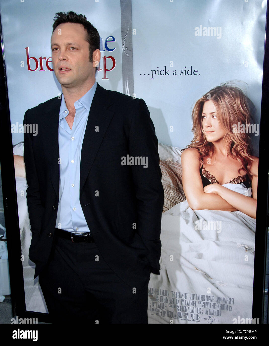 Actor Vince Vaughn, who costars in the romantic comedy motion picture