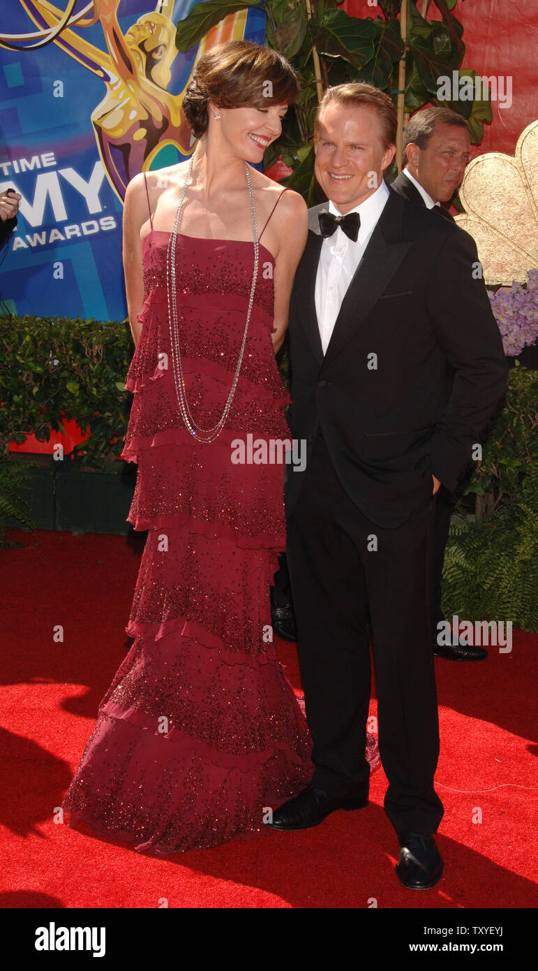 Allison Janney and husband arrive for the 58th annual Primetime Emmy ...