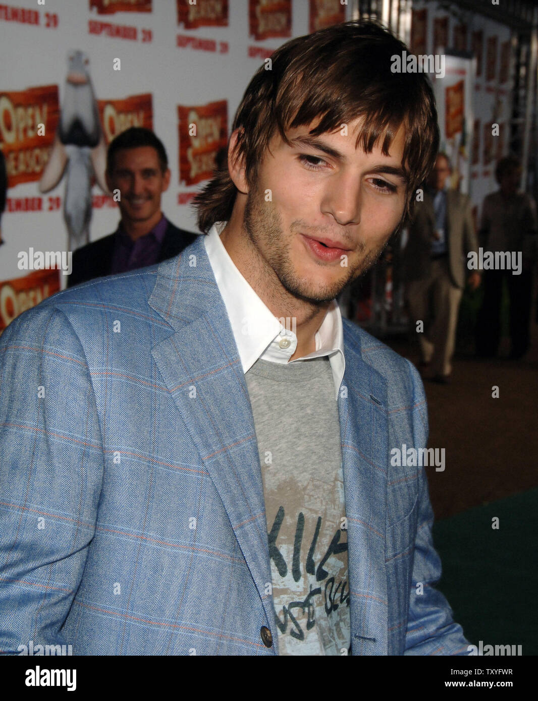 Actor Ashton Kutcher, who stars in the animated motion picture comedy ...