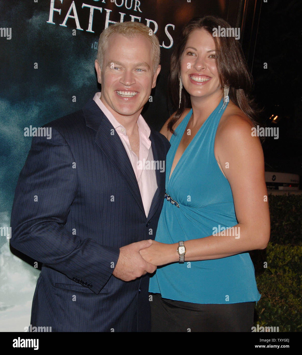 Actor Neal McDonough (L), a cast member in "Flags of Our Fathers", the motion picture epic World
