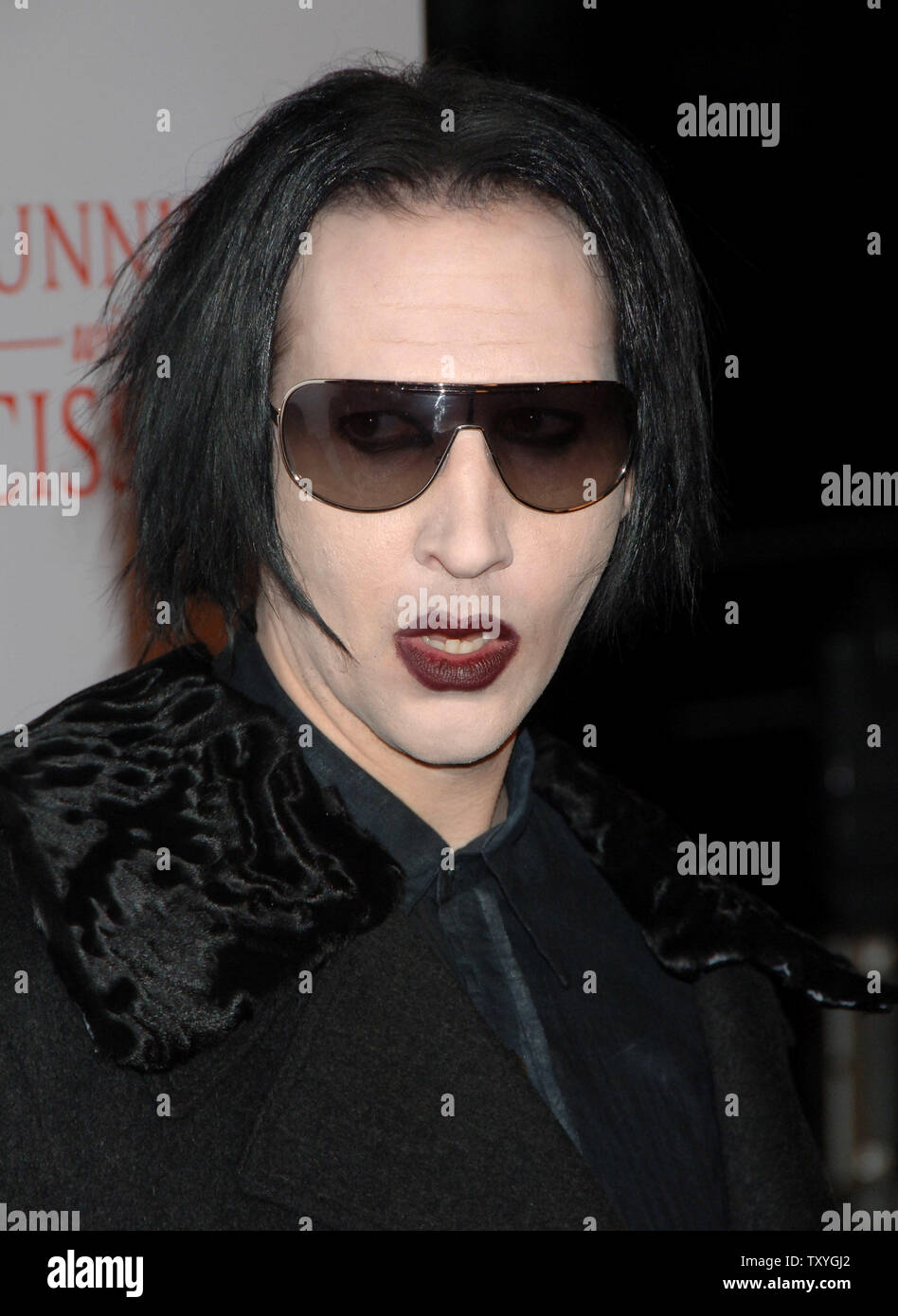 Marilyn Manson arrives as a guest for the premiere of the dramatic ...