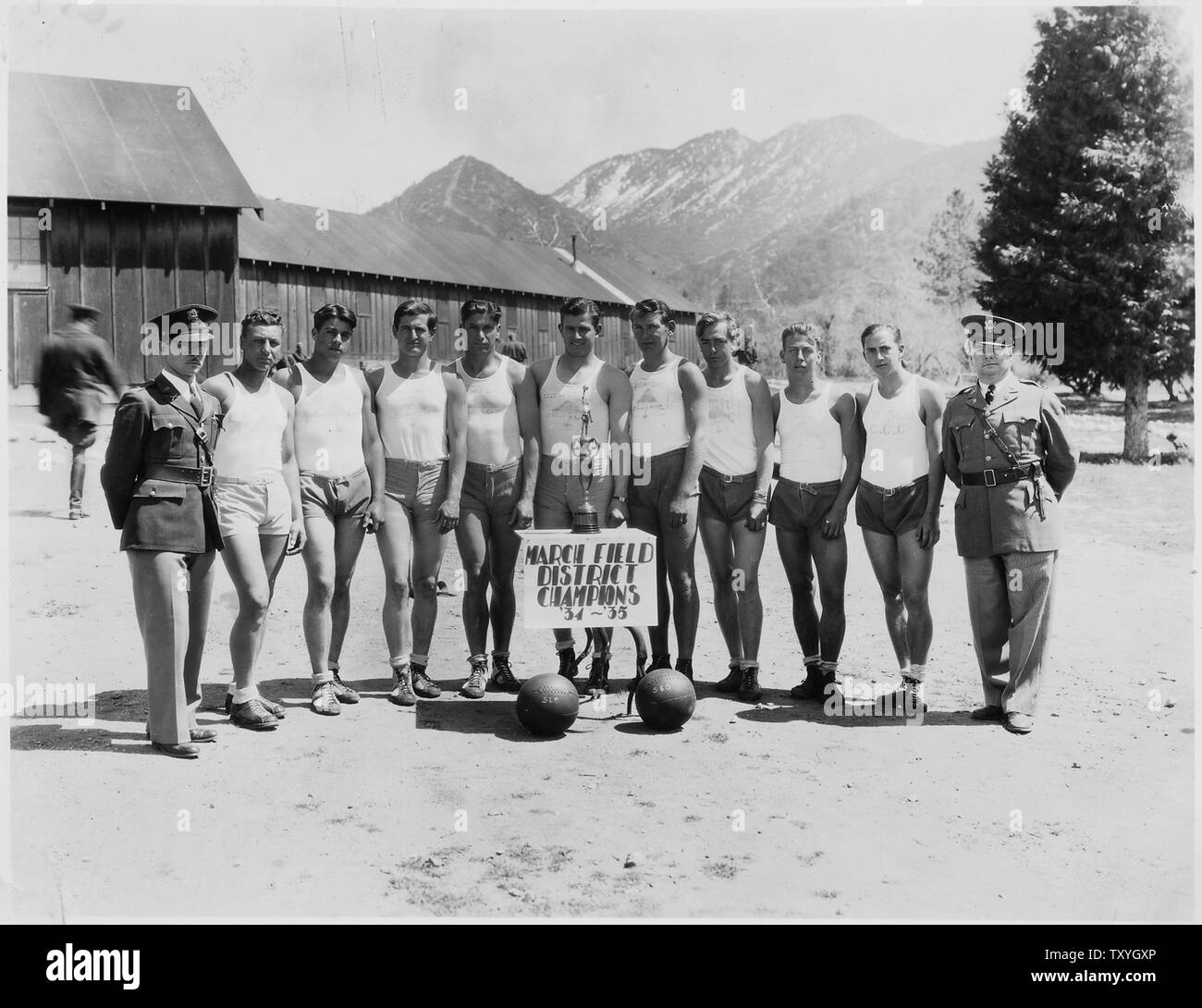 Civilian Conservation Corps in California, March Field District Stock