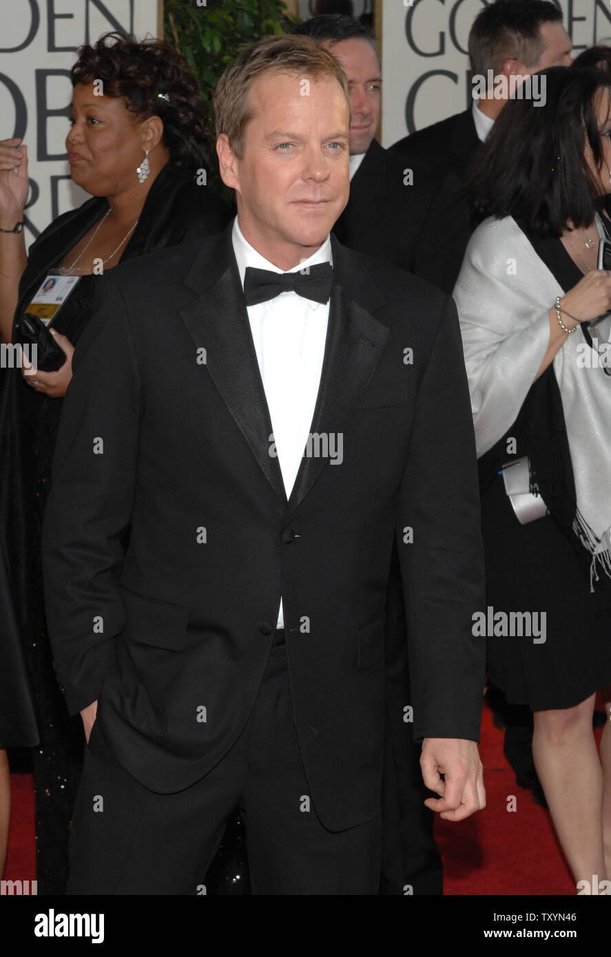 Kiefer Sutherland Arrives At The 64th Annual Golden Globe Awards In Beverly Hills California On