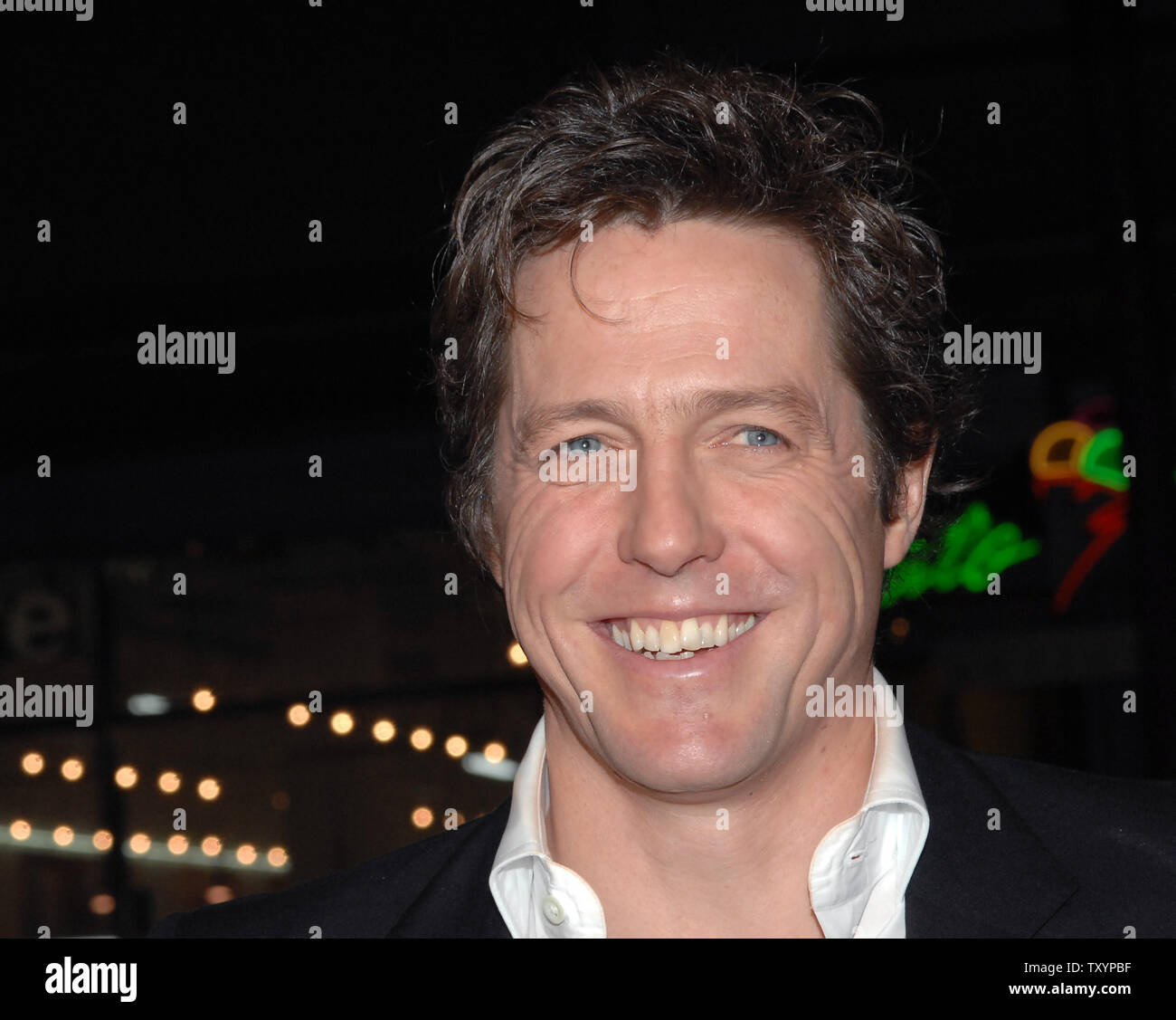 British actor Hugh Grant, who costars with U.S. actress Drew Barrymore