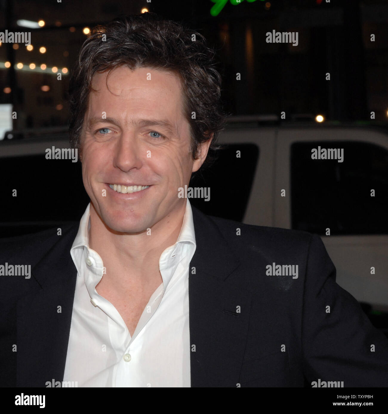 British actor Hugh Grant, who costars with U.S. actress Drew Barrymore