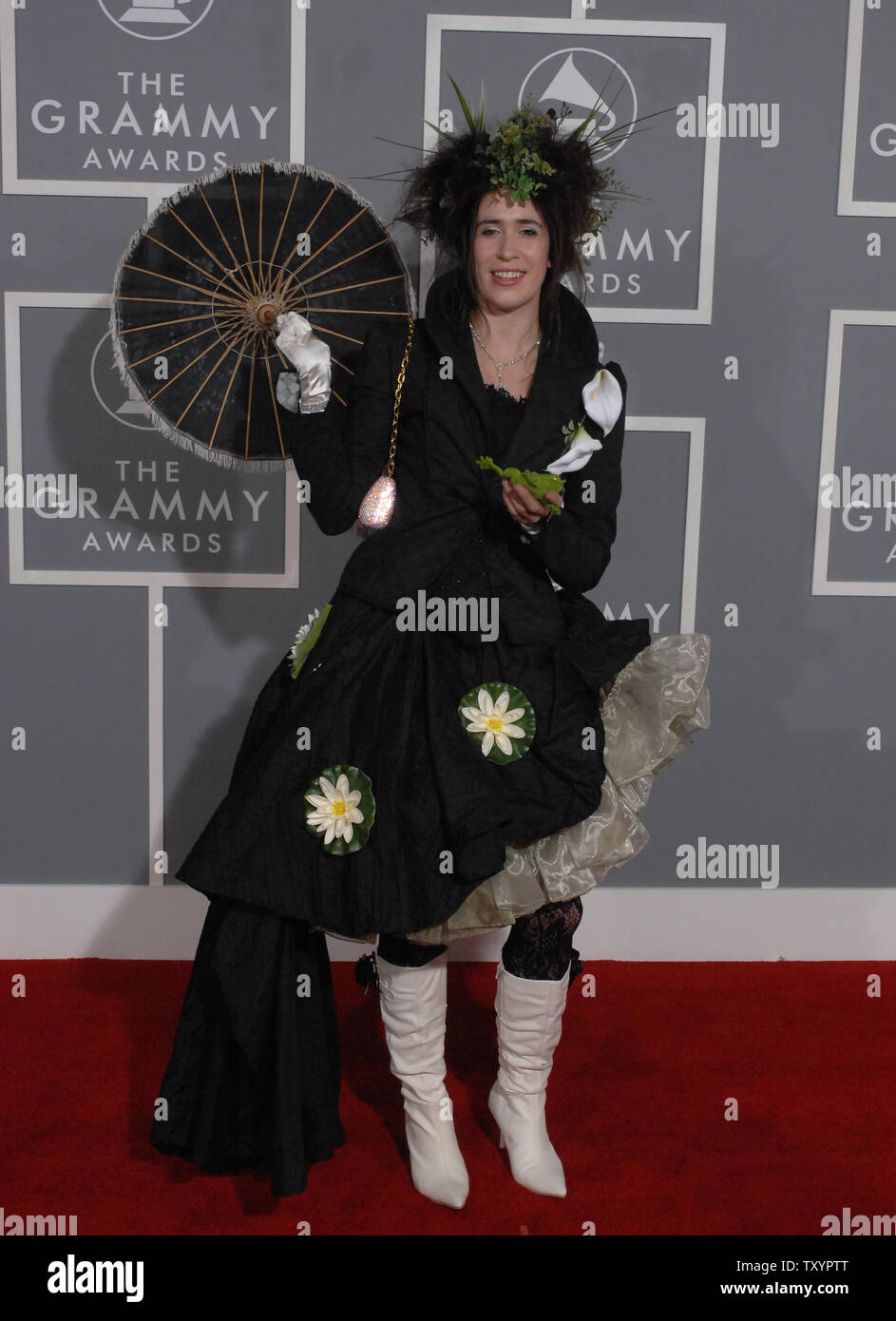 Imogen Heap arrives at the 49th annual Grammy Awards in Los Angeles on