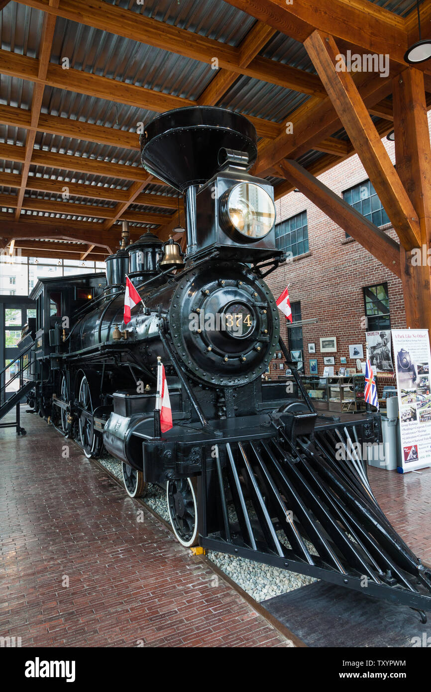 Restored No 374 of the Canadian Pacific Railway which was