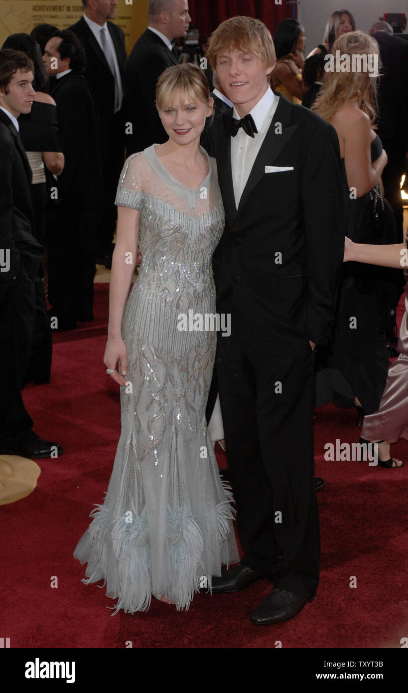 Kirsten dunst and her brother christian dunst hires stock photography