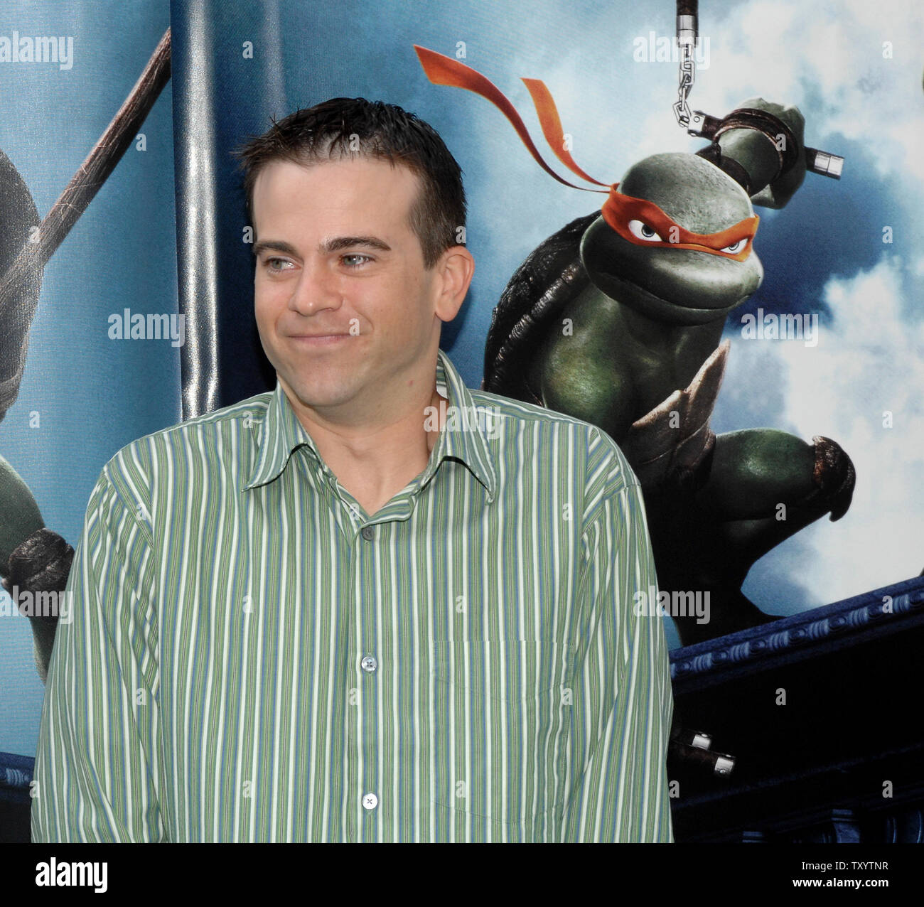Mikey Kelley, who voices the character Michaelangelo in the animated