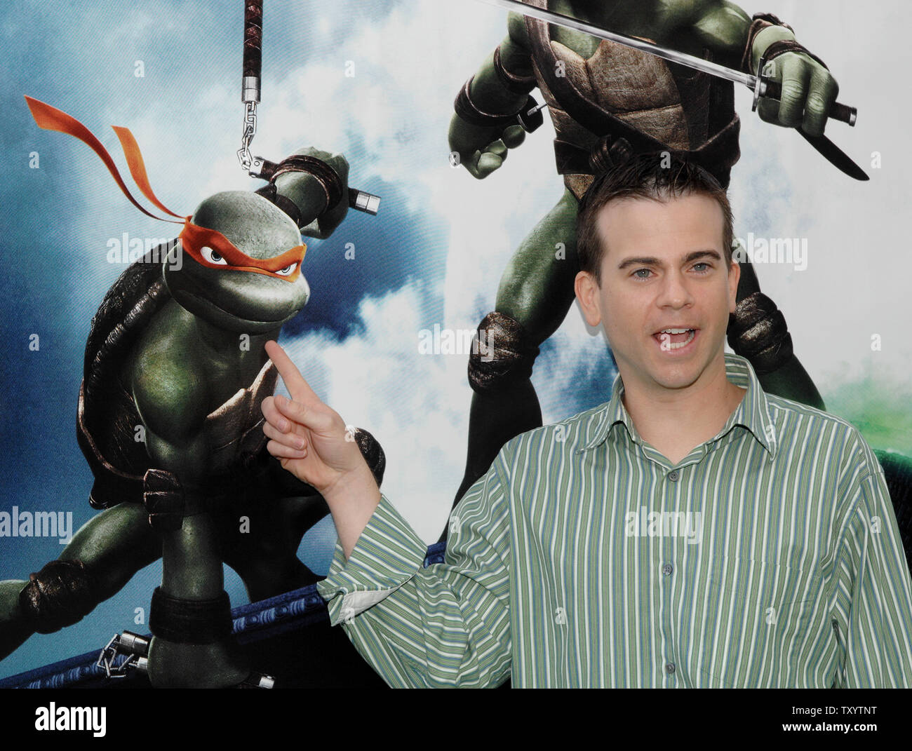 Mikey Kelley, who voices the character Michaelangelo in the animated