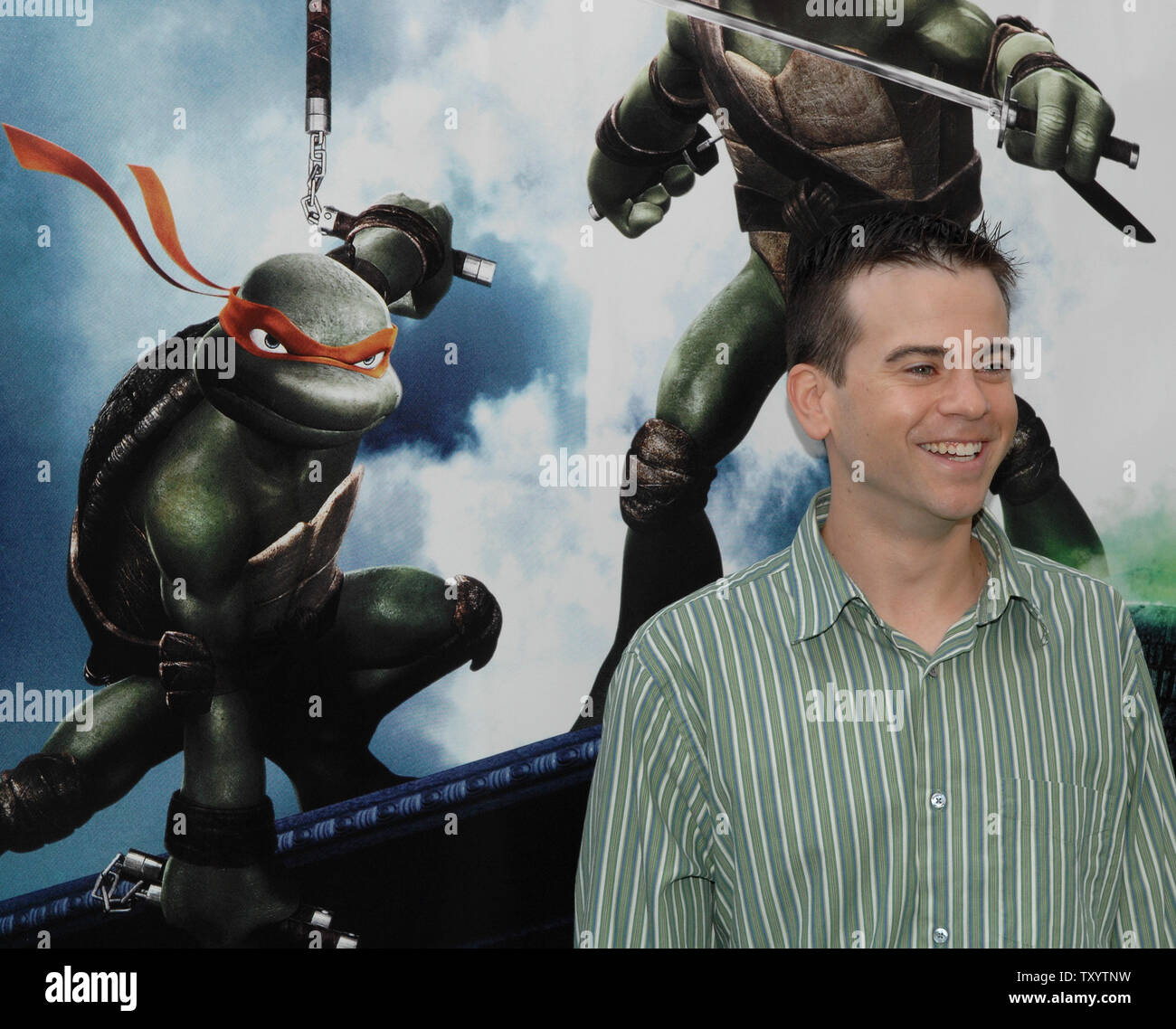 Mikey Kelley, who voices the character Michaelangelo in the animated