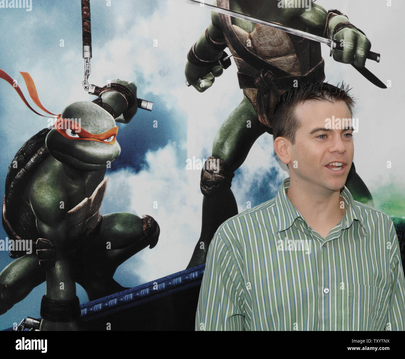 Mikey Kelley, who voices the character Michaelangelo in the animated