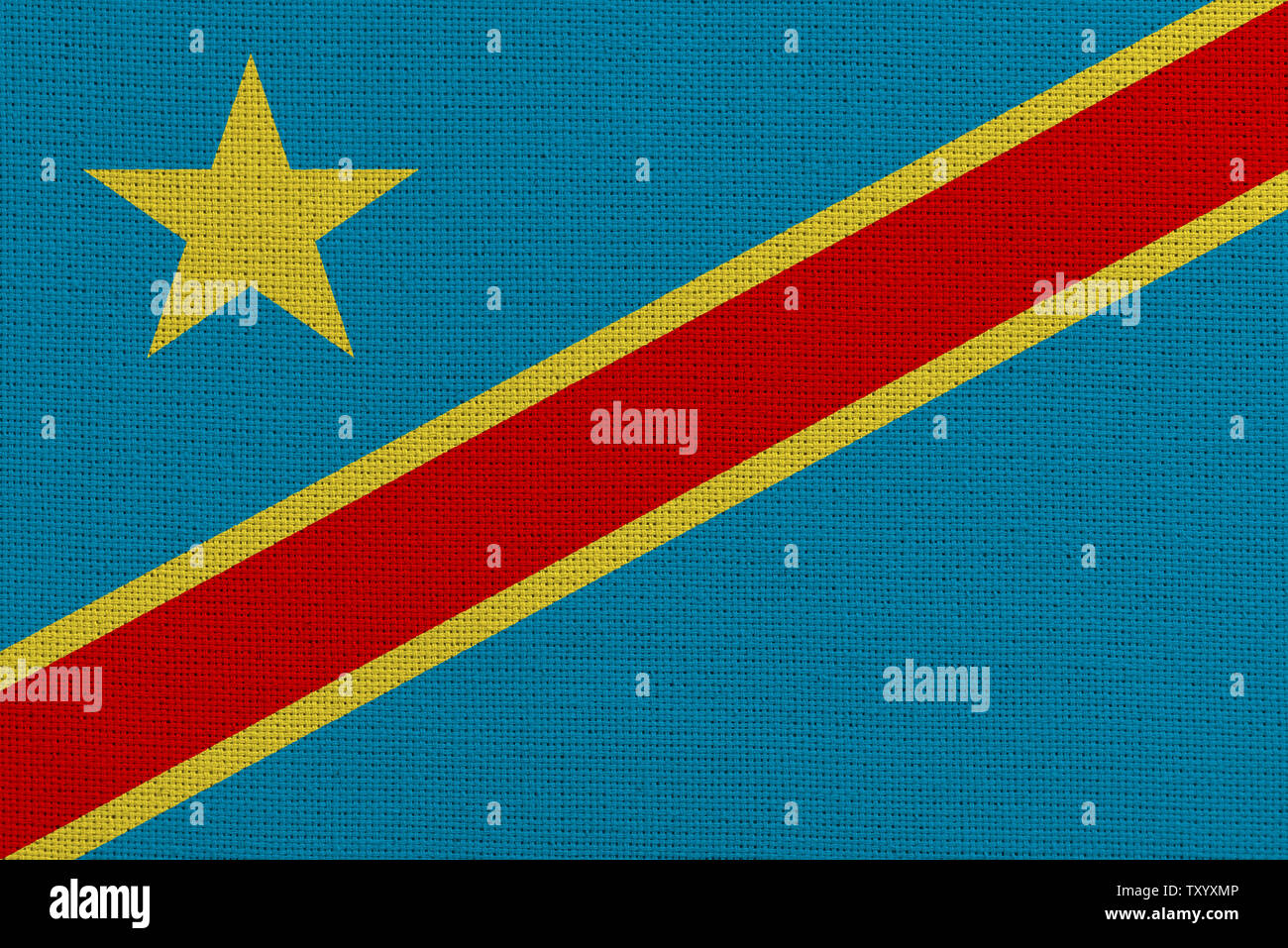 Republic congo flag fabric hi-res stock photography and images - Alamy