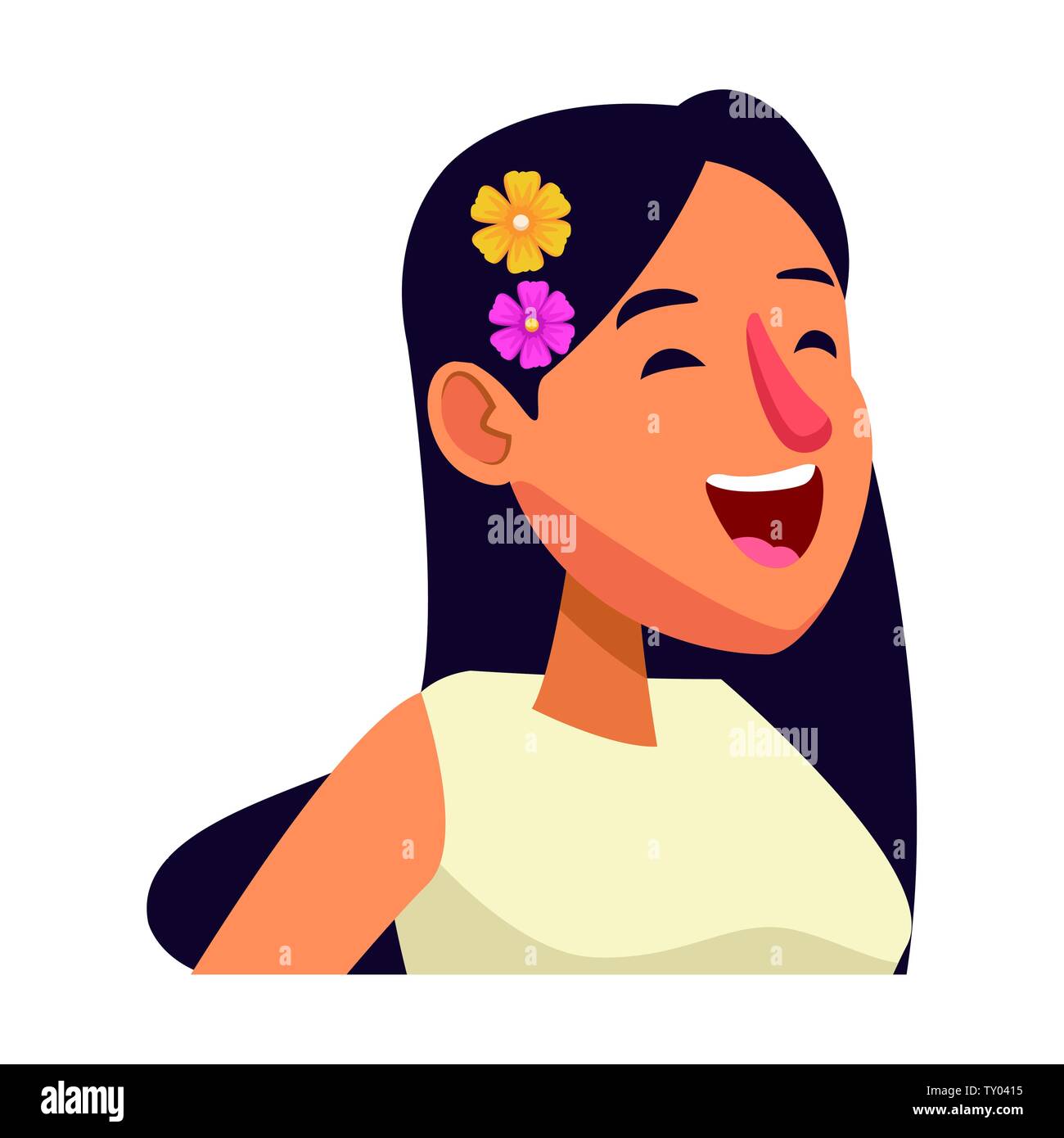 girl face avatar cartoon character Stock Vector Image & Art - Alamy