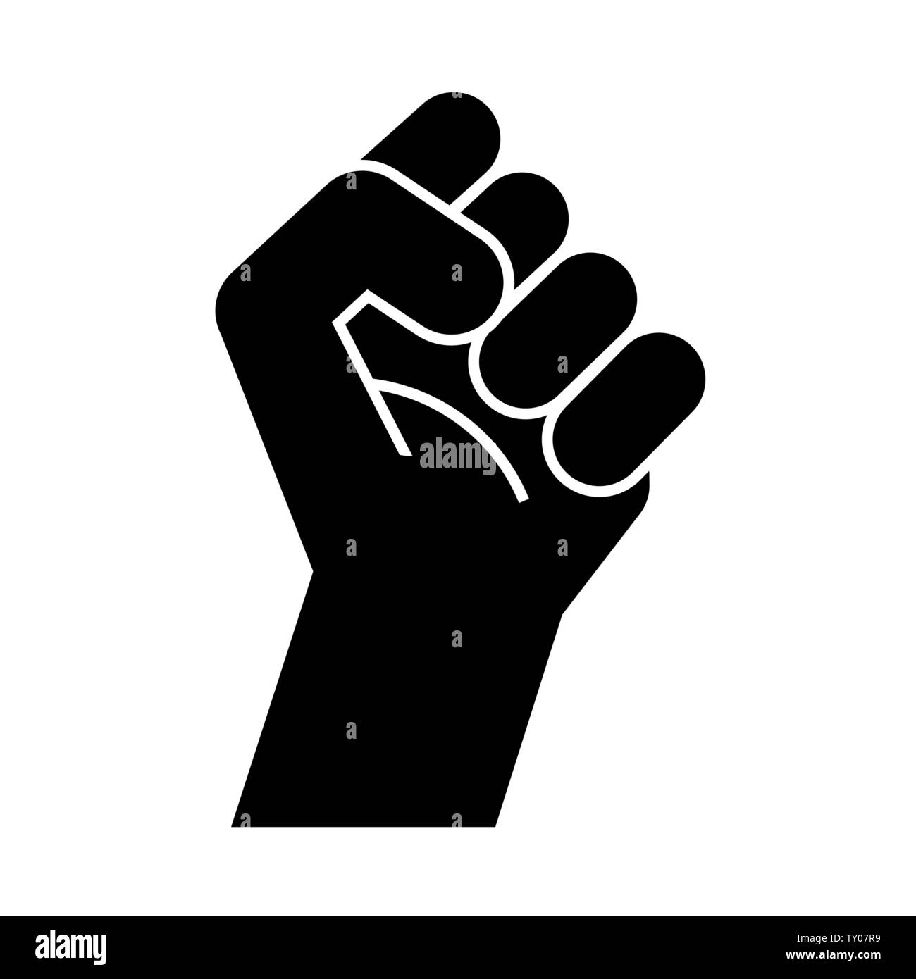 fist revolution symbol, vector Stock Vector