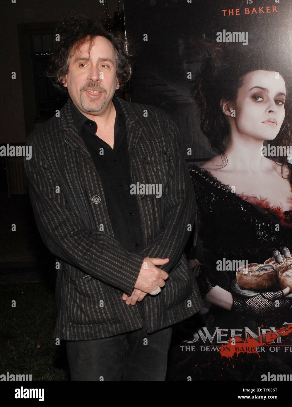 Tim Burton, who directed the motion picture musical crime thriller "Sweeney  Todd: The Demon Barber of Fleet Street," attends a special screening of the  Dreamworks Pictures film at Paramount Studios in the