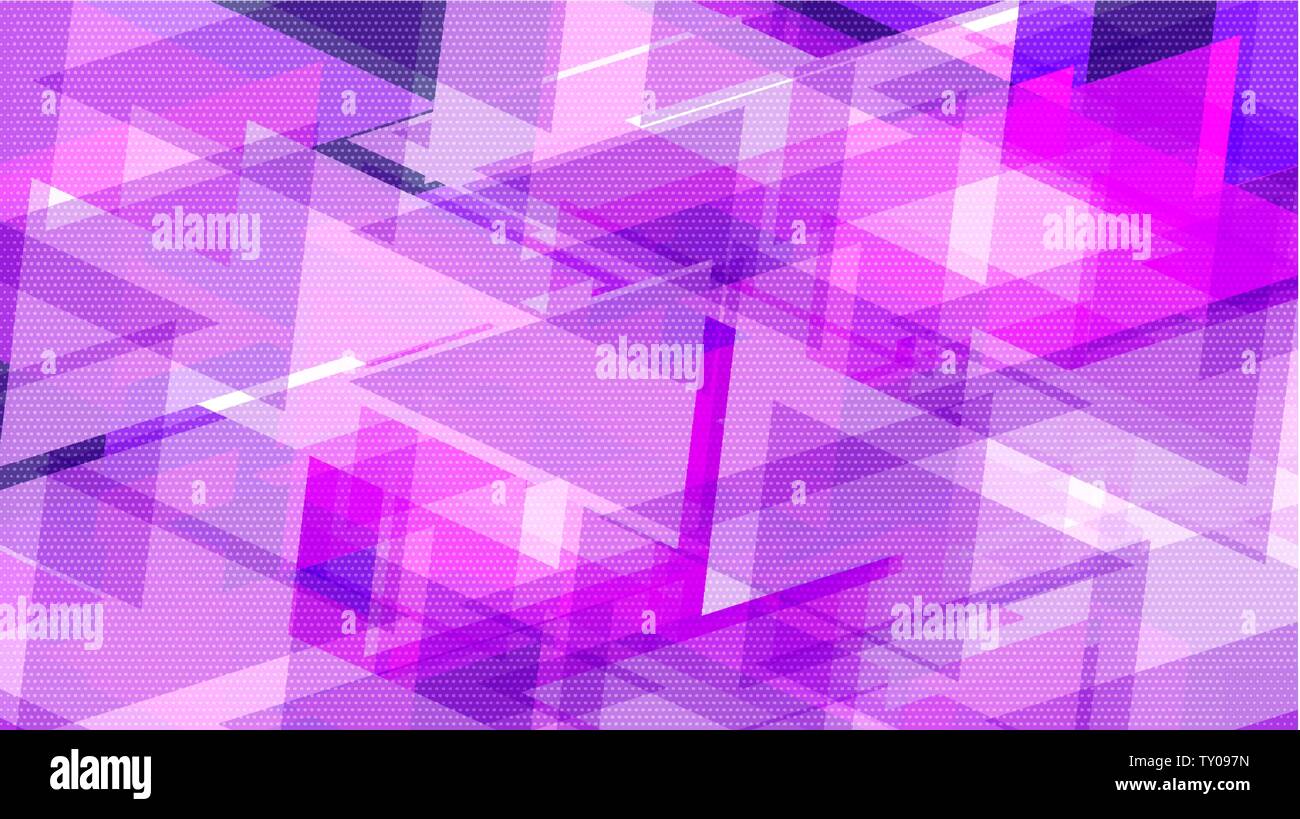 Grunge triangular halftone modern abstract pattern vector background. Ink dots texture design element. Vibrant gradient holographic neon colors. Conce Stock Vector