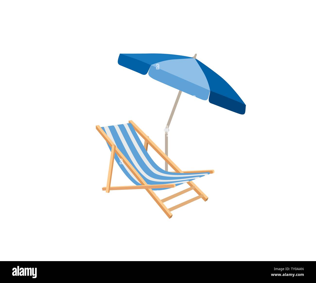 Chaise longue, parasol isolated. Deckchair drawing. Deck chair, table,  parasol - summer sunbath beach resort symbol of the holidays Stock Vector  Image & Art - Alamy
