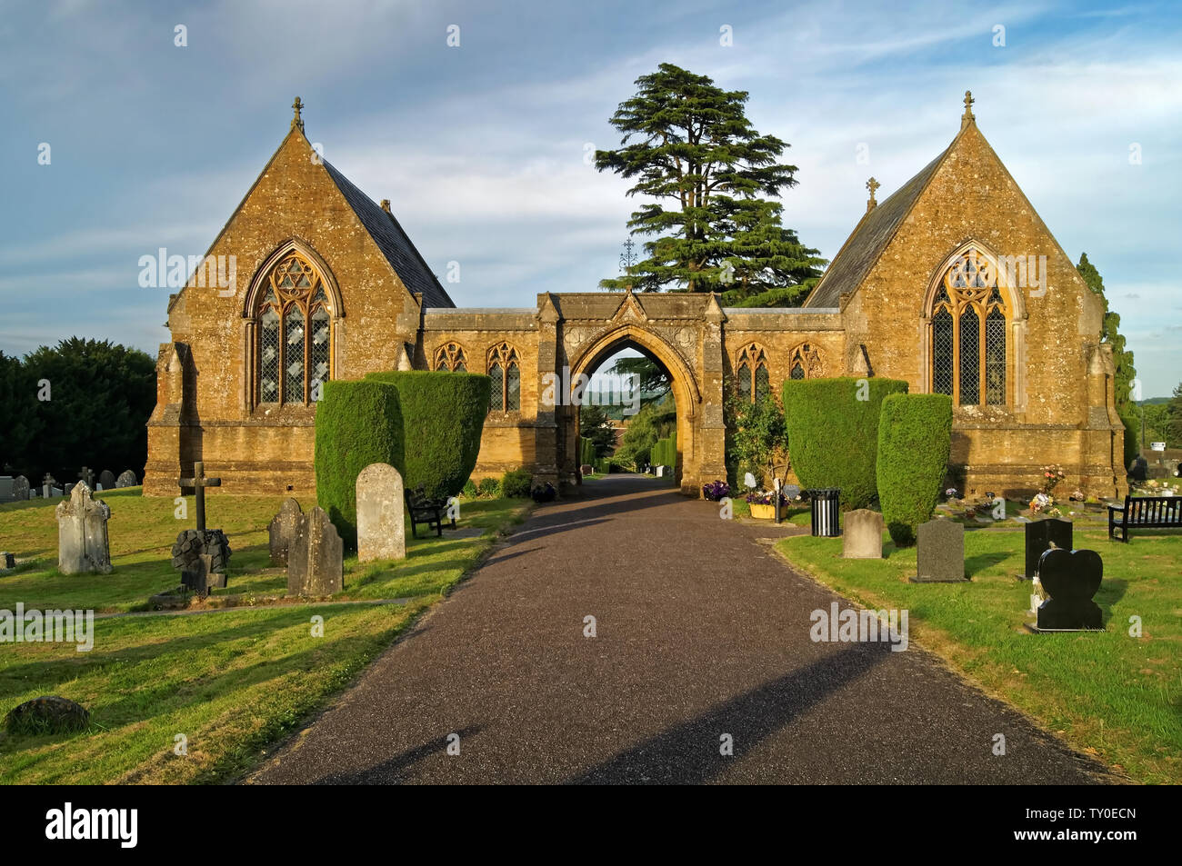 UK,Somerset,Chard,Cemetery & Chapel Stock Photo