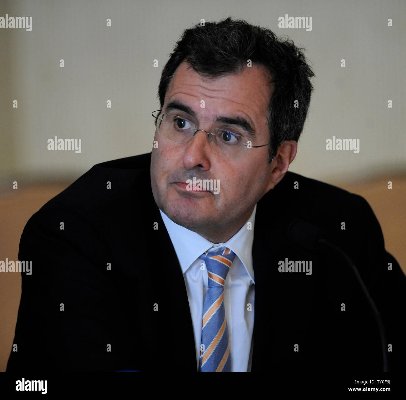 Peter Chernin, president and COO of News Corporation participate in Eliminating Malaria: A Workshop at the 2008 Milken Institute Global Conference in Beverly Hills, California on April 29, 2008. (UPI Photo/Jim Ruymen) Stock Photo