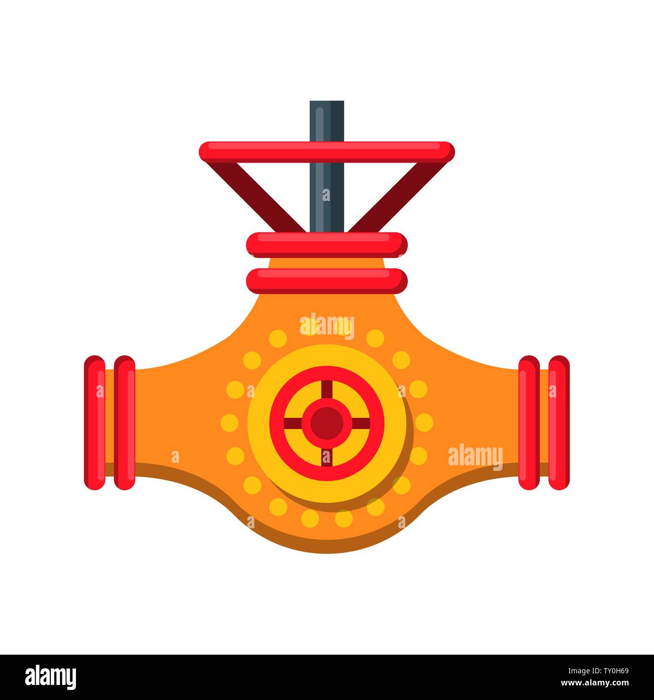 oil pipeline shut off valve machienry isolated Stock Vector Image & Art