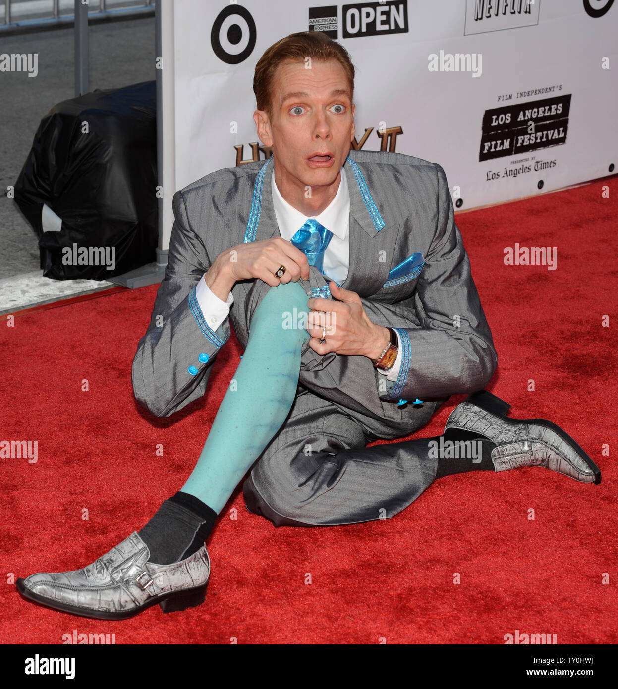 Doug Jones, a cast member in the motion picture sci-fi comedy fantasy "Hellboy II: The Golden Army", attends the premiere of the film  in Los Angeles on June 28, 2008.  (UPI Photo/Jim Ruymen) Stock Photo