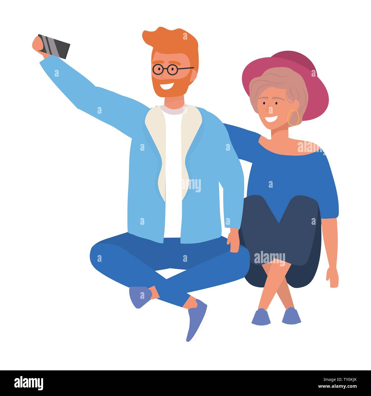 Couple of woman and man cartoon design, Relationship love romance ...