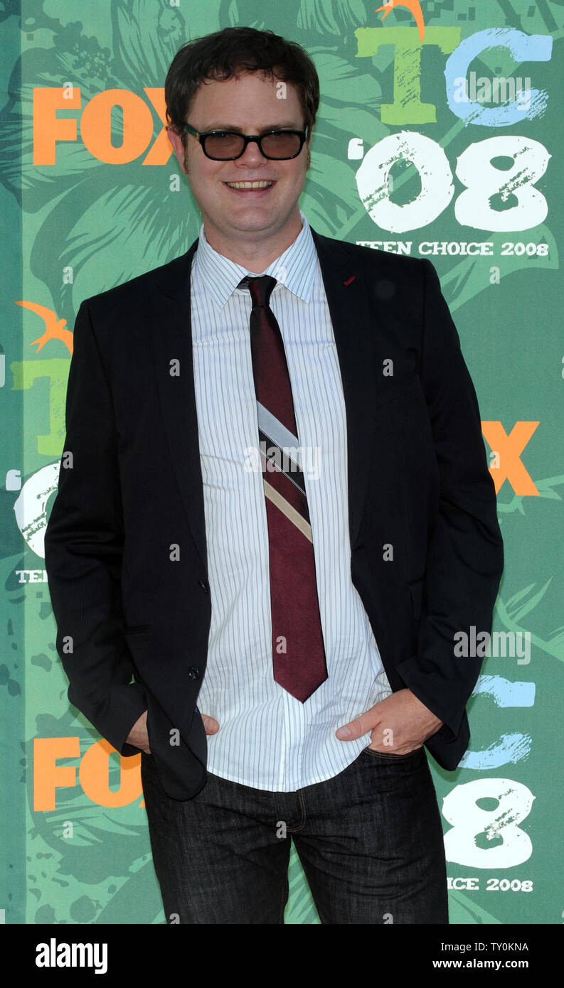 Actor Rainn Wilson attends the 2008 Teen Choice Awards with his sons
