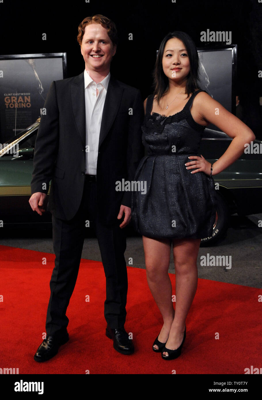 Actors Christopher Carley (L) and Ahney Her, cast members in director Clint Eastwood's new