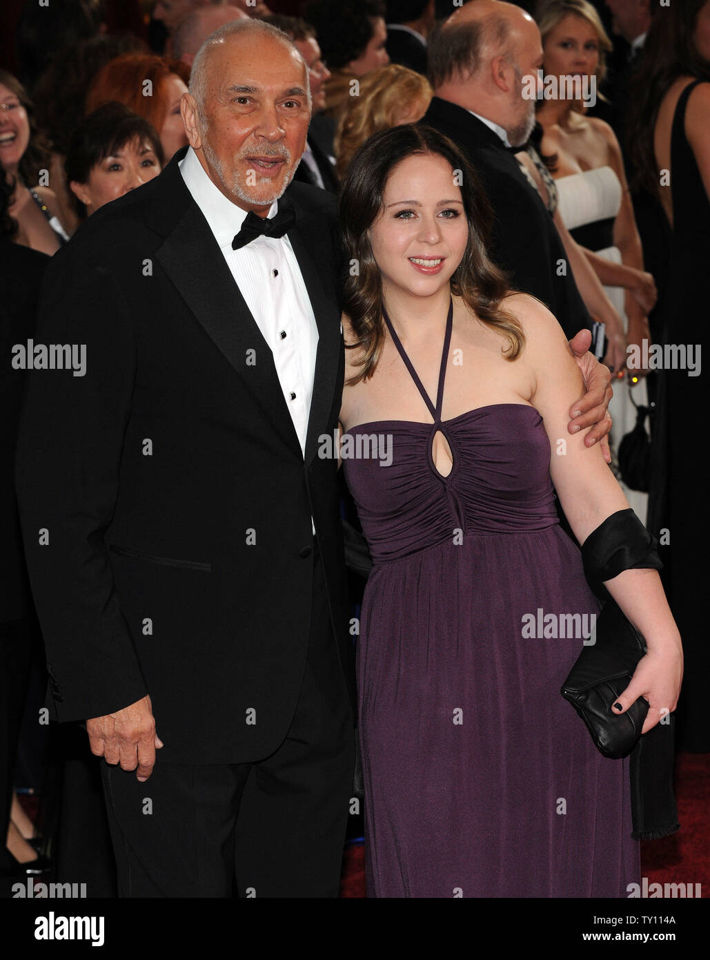 Frank Langella, best actor nominee for "Frost Nixon," and his daughter Sarah arrive at the 81st Academy Awards in Hollywood on February 22, 2009.   (UPI Photo/Jim Ruymen) Stock Photo