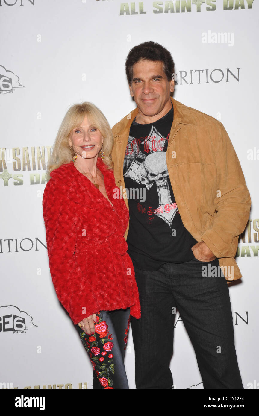 LOS ANGELES, CA. October 28, 2009: Lou Ferrigno & wife Carla at the Los Angeles premiere of 'The Boondock Saints II: All Saints Day' at the Arclight Theatre, Hollywood. © 2009 Paul Smith / Featureflash Stock Photo