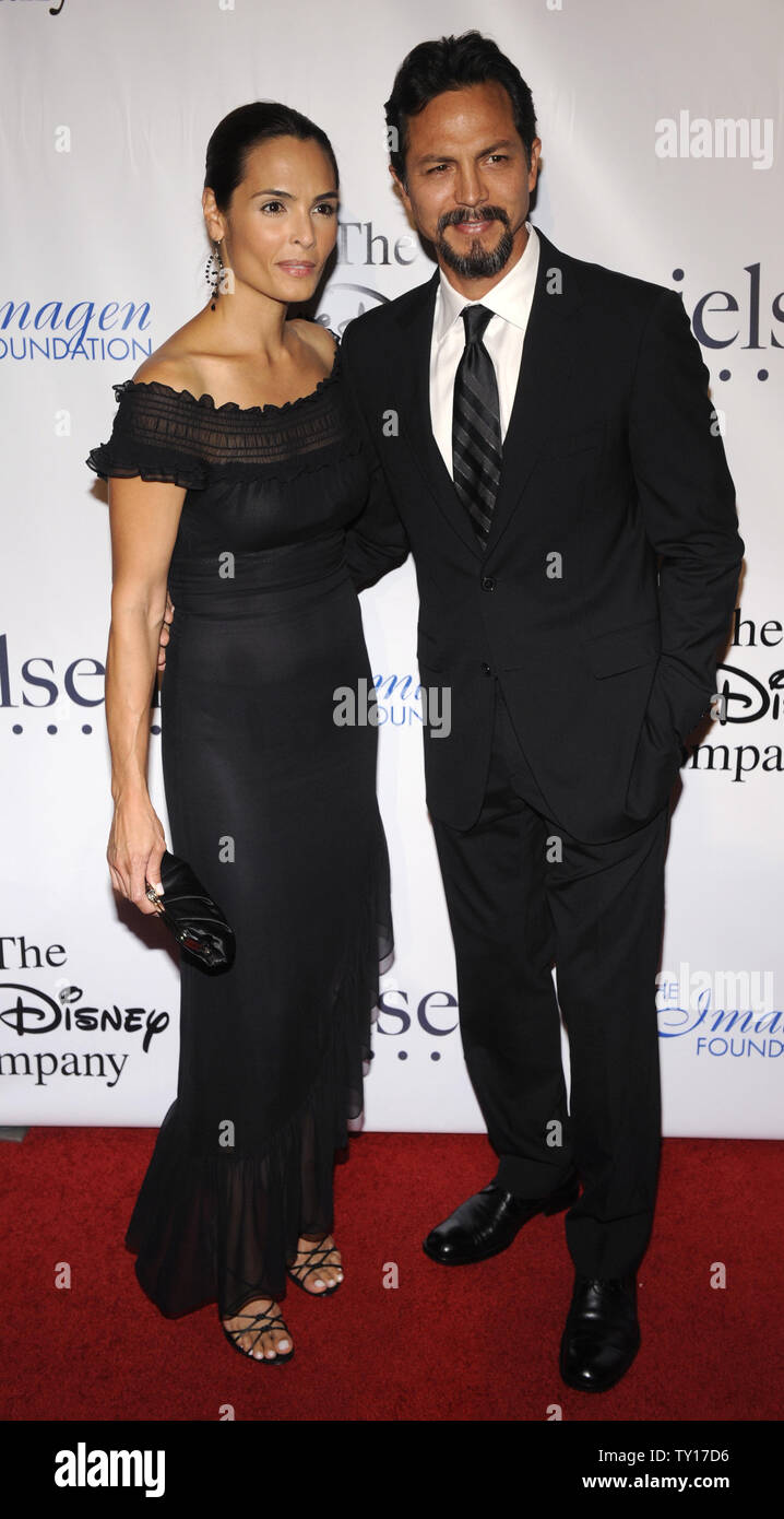 Benjamin Bratt and wife Talisa Soto attend the 24th Annual Imagen Awards in Los Angeles on August 21, 2009.      UPI/ Phil McCarten Stock Photo