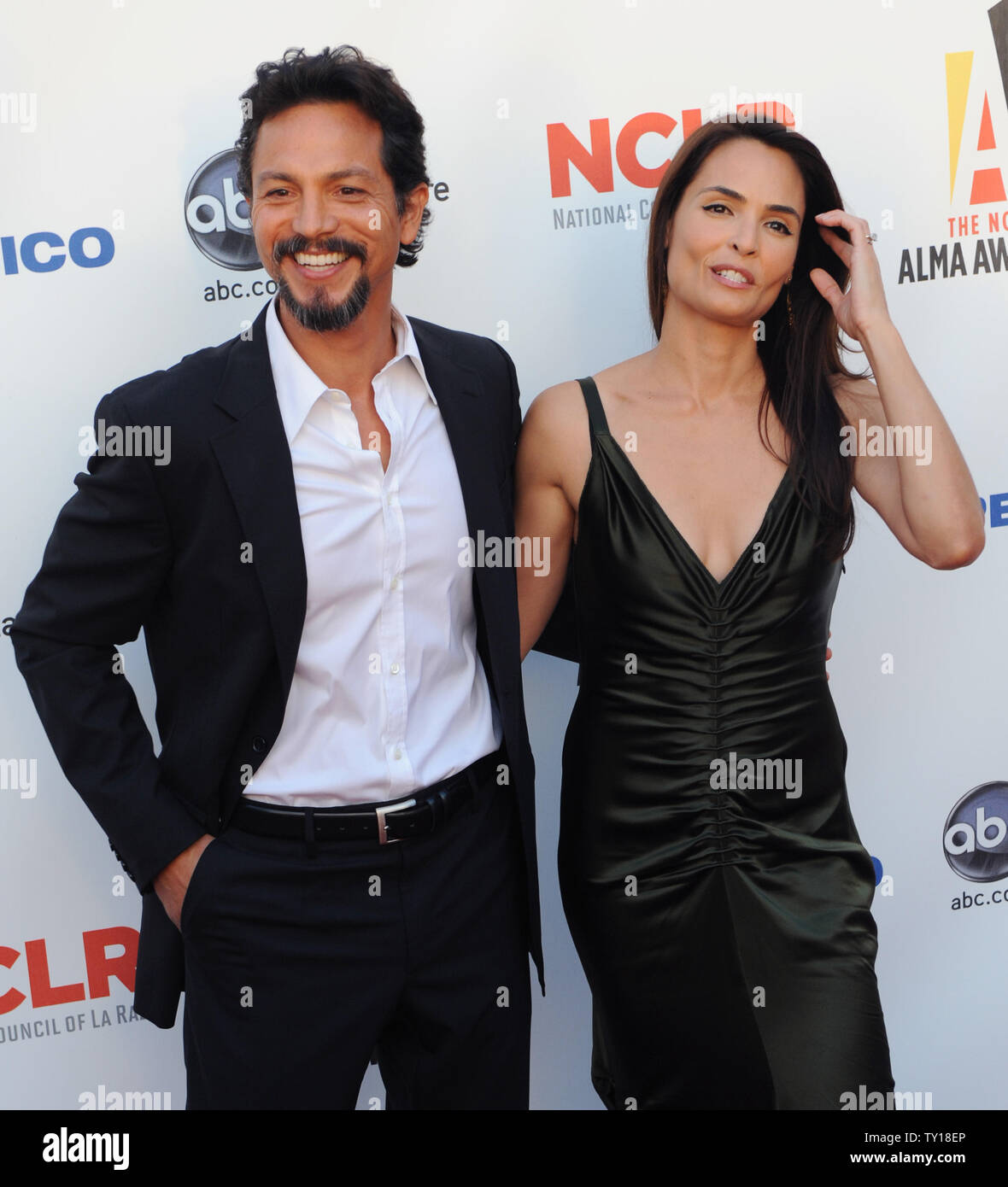 Benjamin Bratt and his wife Talisa Soto arrive for the ALMA Awards at UCLA's Royce Hall in the Westwood section of Los Angeles on September 17, 2009, in Los Angeles.     UPI/Jim Ruymen Stock Photo