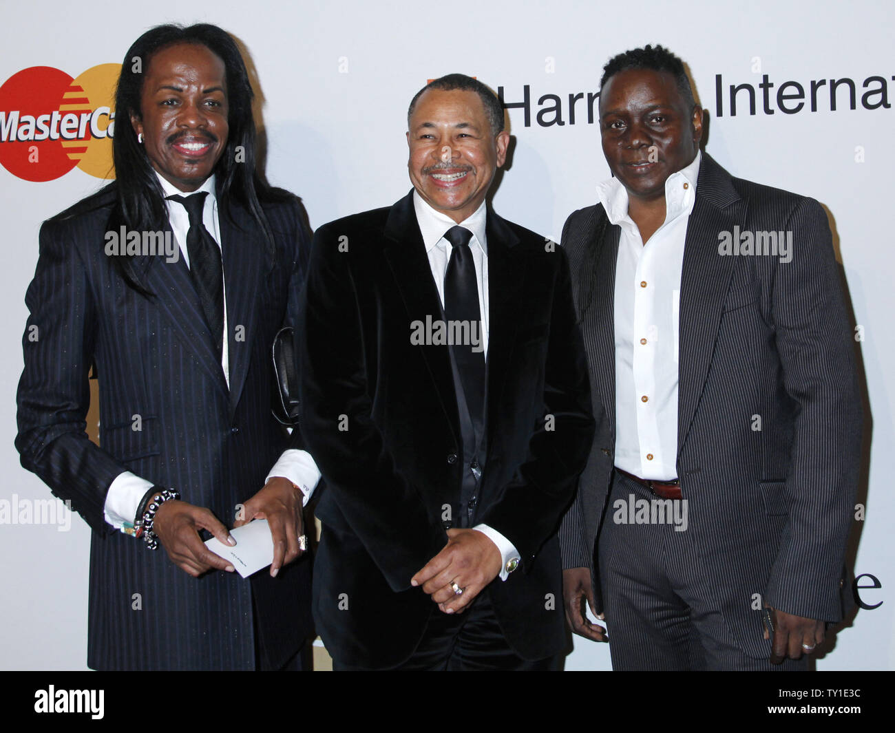 Members Of The Band Earth Wind Fire Arrive On The Red Carpet Before The Annual Clive Davis Pre Grammy Gala In Beverly Hills California On January 30 2010 Upi David Silpa Stock Photo