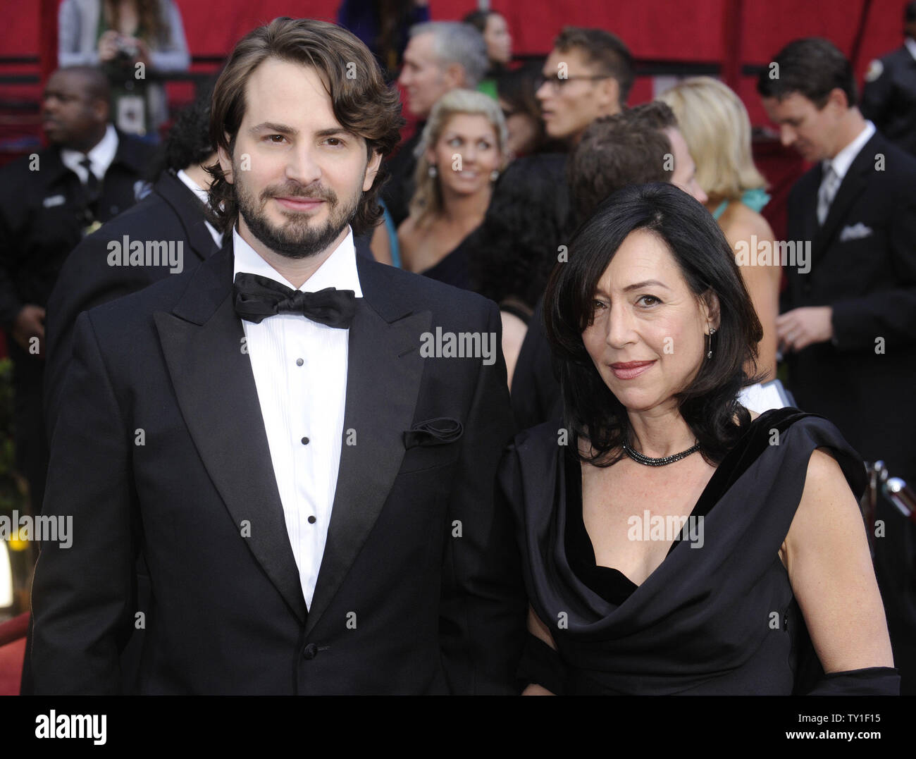 Mark Boal, screenwriter and producer of 'The Hurt Locker,' and his guest arrive at the 82nd Academy Awards in Hollywood on March 7, 2010.   UPI/Phil McCarten Stock Photo