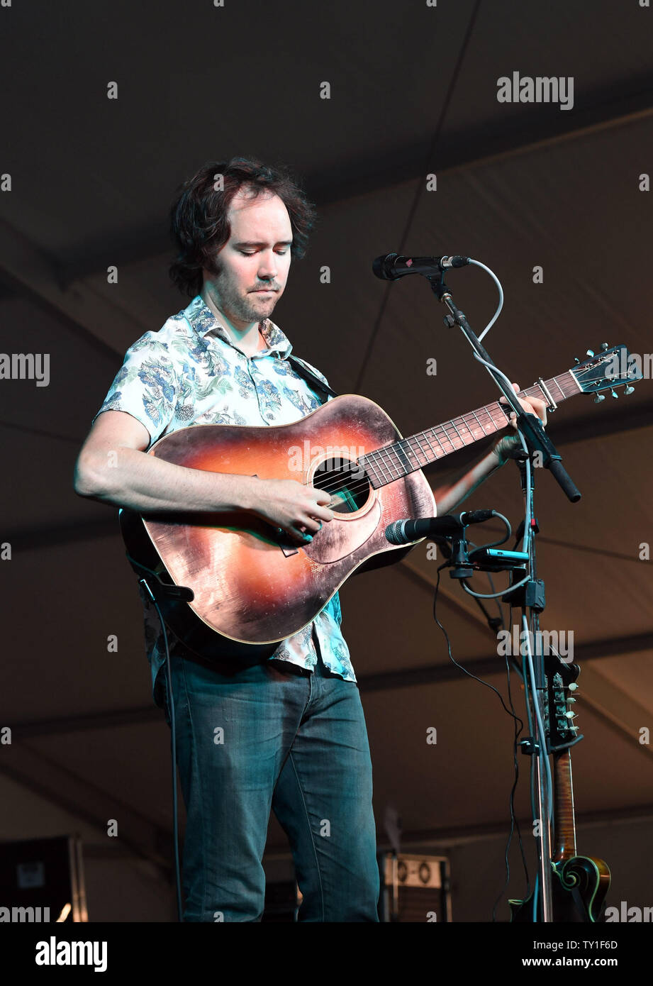 June 22, 2019 - MANDOLIN ORANGE duo of ANDREW MARLIN and EMILY FRANTZ comes  to Williamsburg Live presented by the Virginia Arts Festival in  Williamsburg, Virginia on 22 JUNE 2019. Â© Jeff