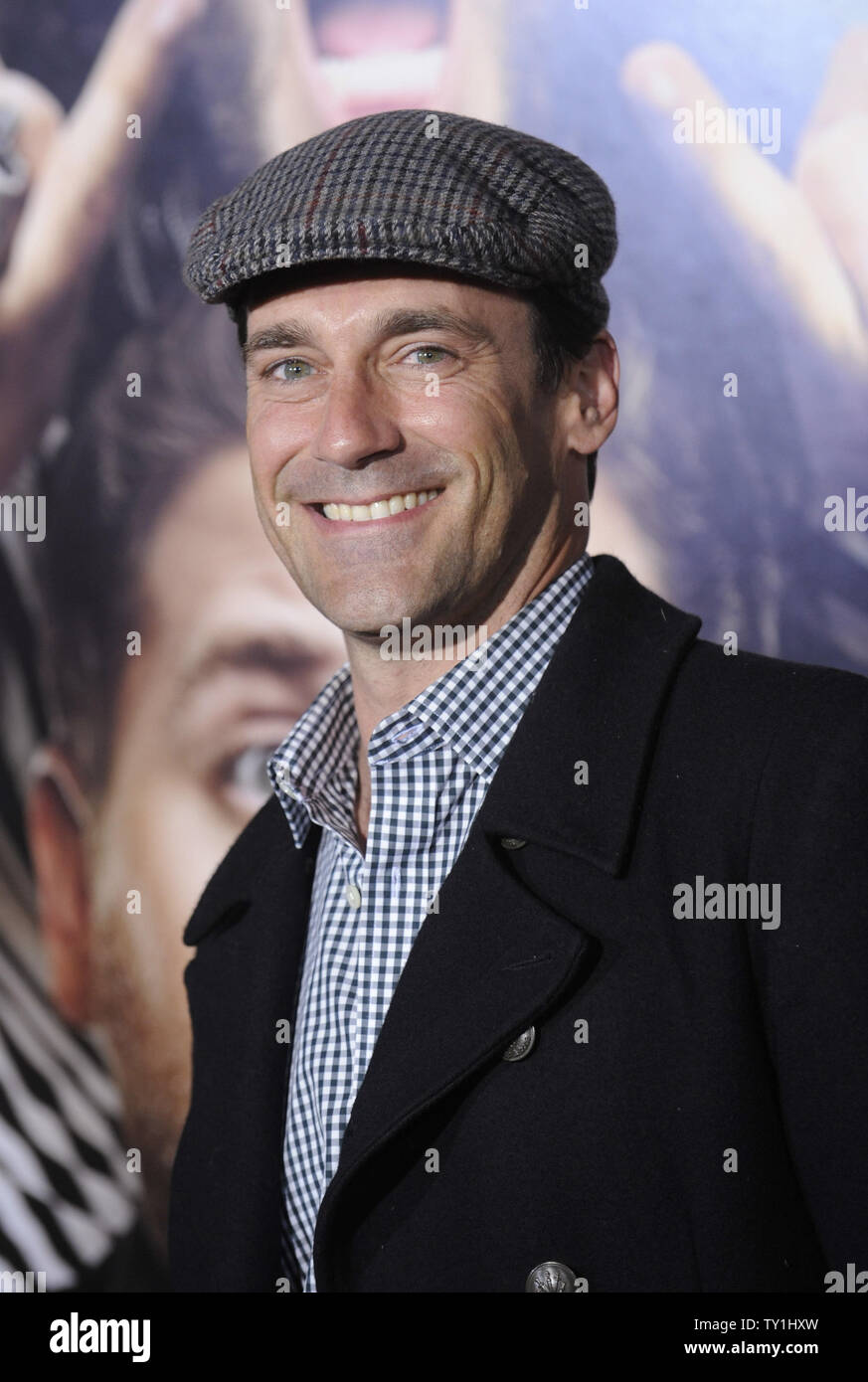 Actor Jon Hamm attends the premiere of the film 'Get Him to the Greek' at the Greek Theatre in Los Angeles on May 25, 2010.      UPI Photo/ Phil McCarten Stock Photo