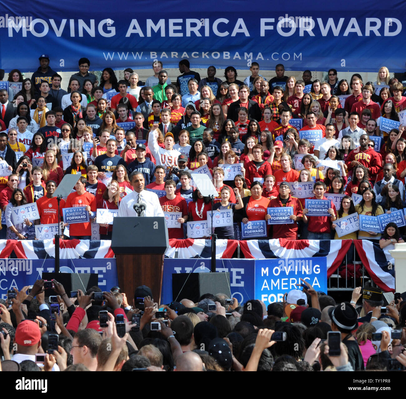 Campaign Rally Flow Obama Political Rally