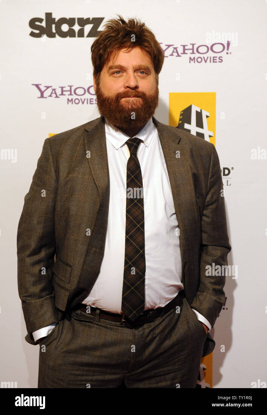 Actor Zach Galifianakis arrives on the red carpet for the 14th annual