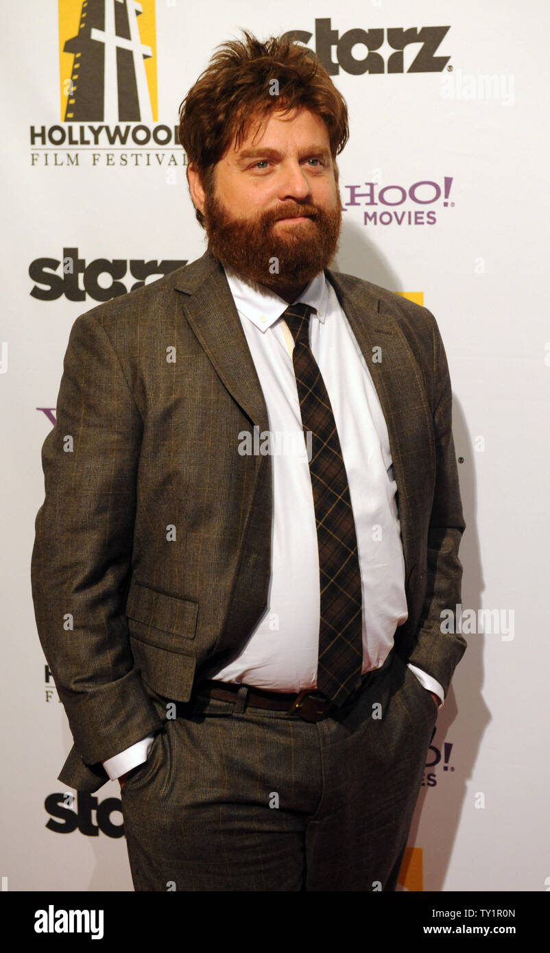Actor Zach Galifianakis arrives on the red carpet for the 14th annual