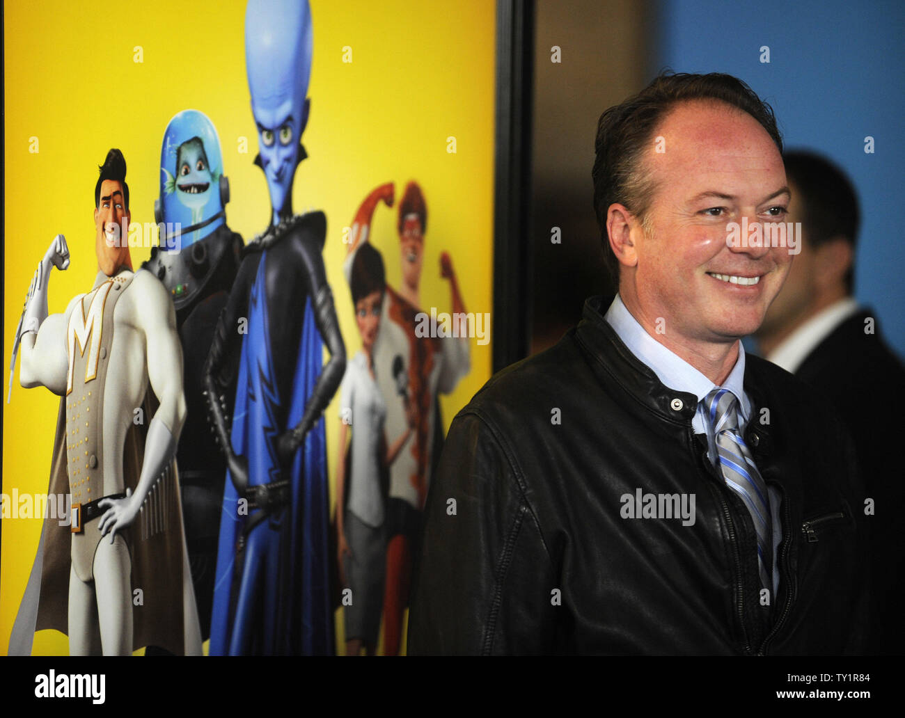 The director of  the Dreamworks animated film 'Megamind', Tom McGrath, attends the premiere in the Hollywood section of Los Angeles on October 30, 2010.      UPI/Phil McCarten Stock Photo