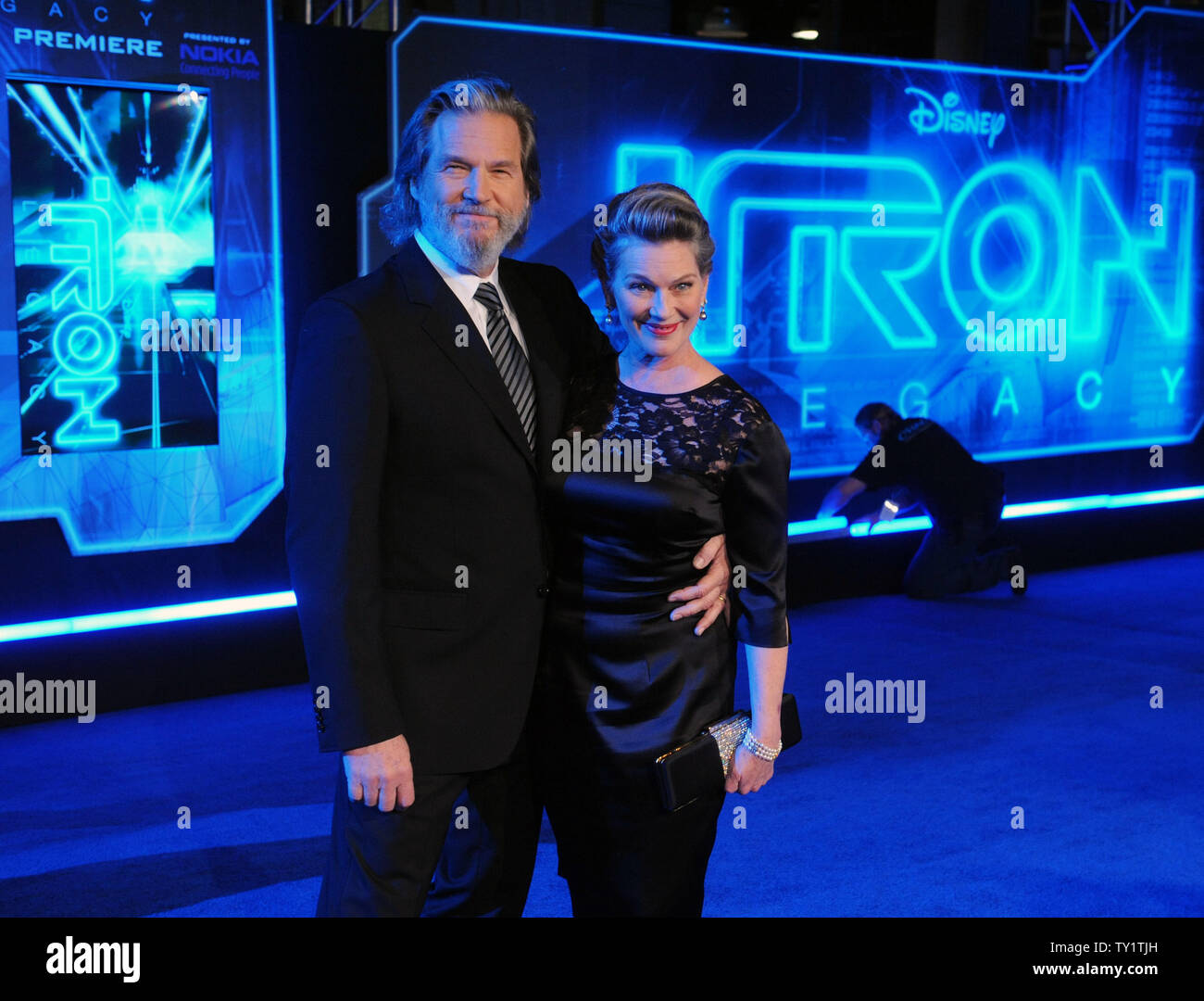 Jeff Bridges, a cast member in the motion picture scifi thriller "TRON