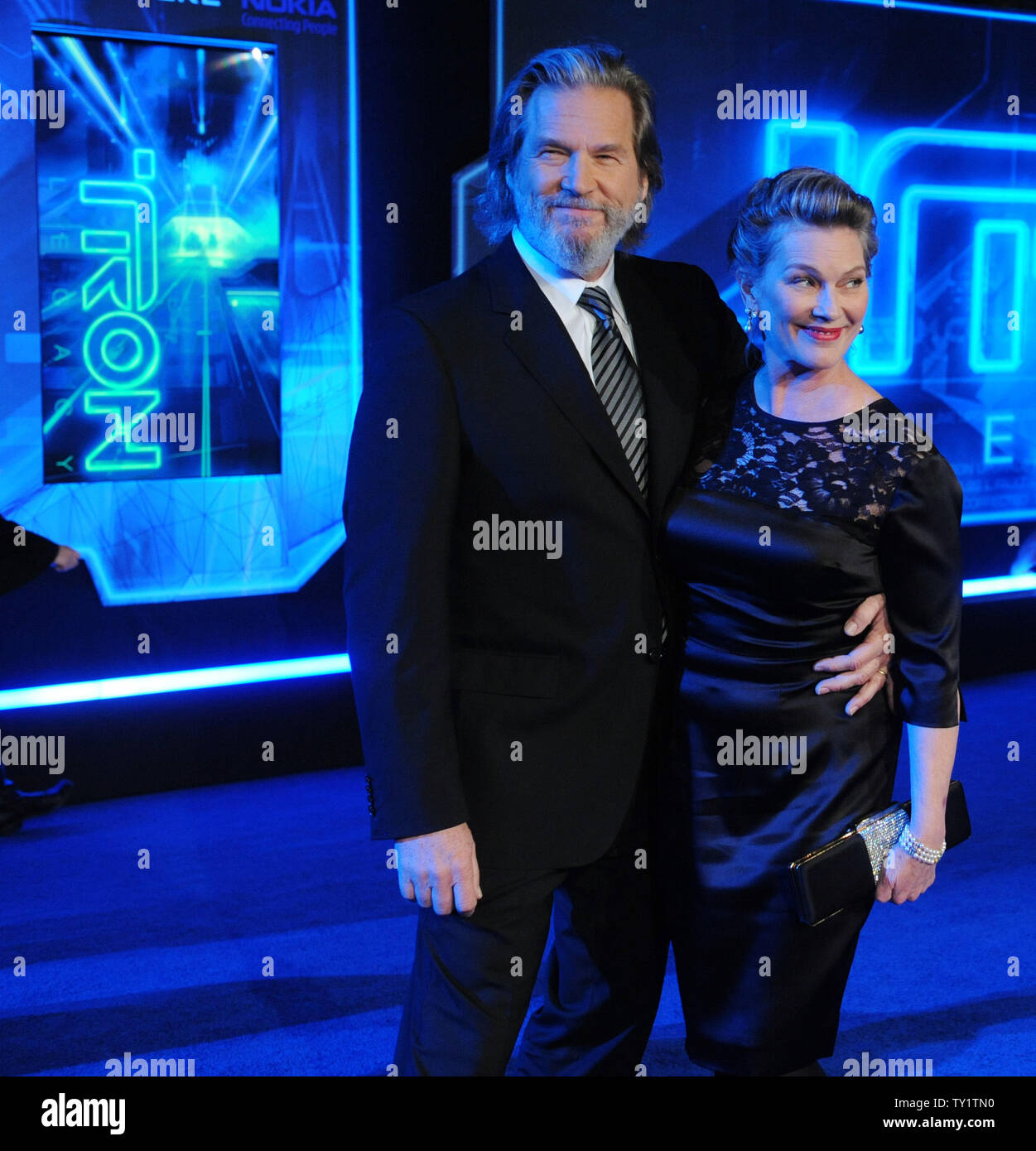 Jeff Bridges, a cast member in the motion picture scifi thriller "TRON