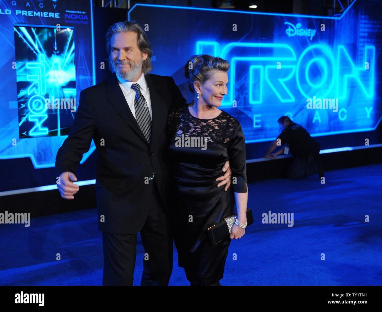 Jeff Bridges, a cast member in the motion picture scifi thriller "TRON