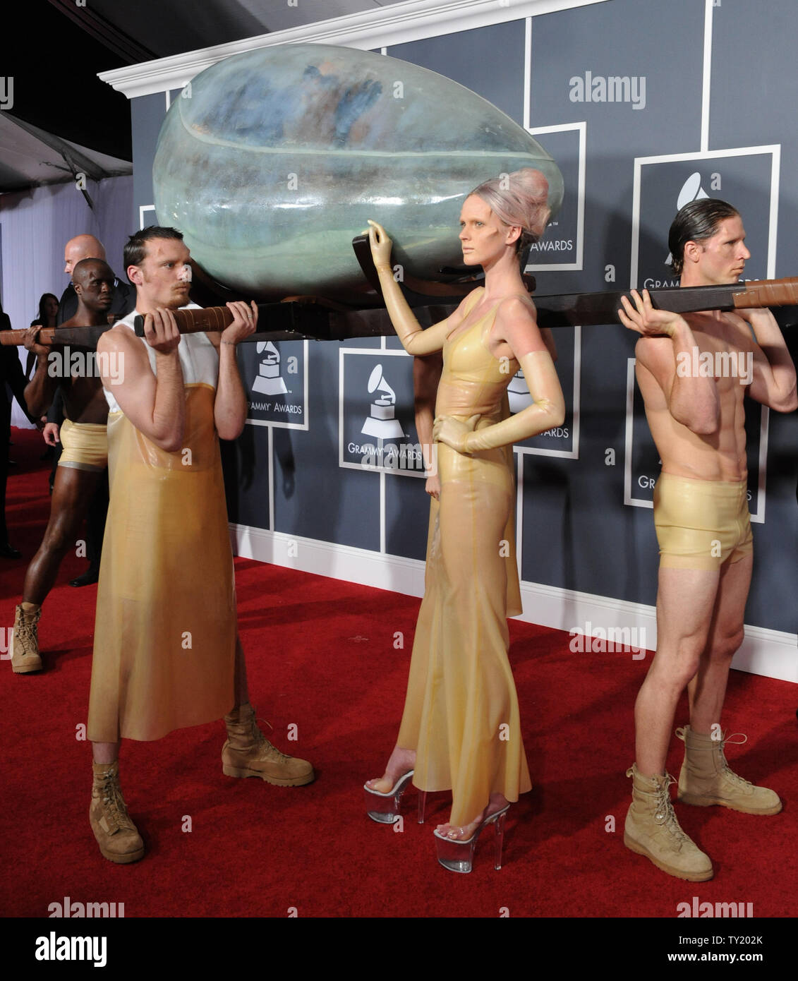 lady gaga dressed as an egg Lady Gaga on the GRAMMY Red Carpet