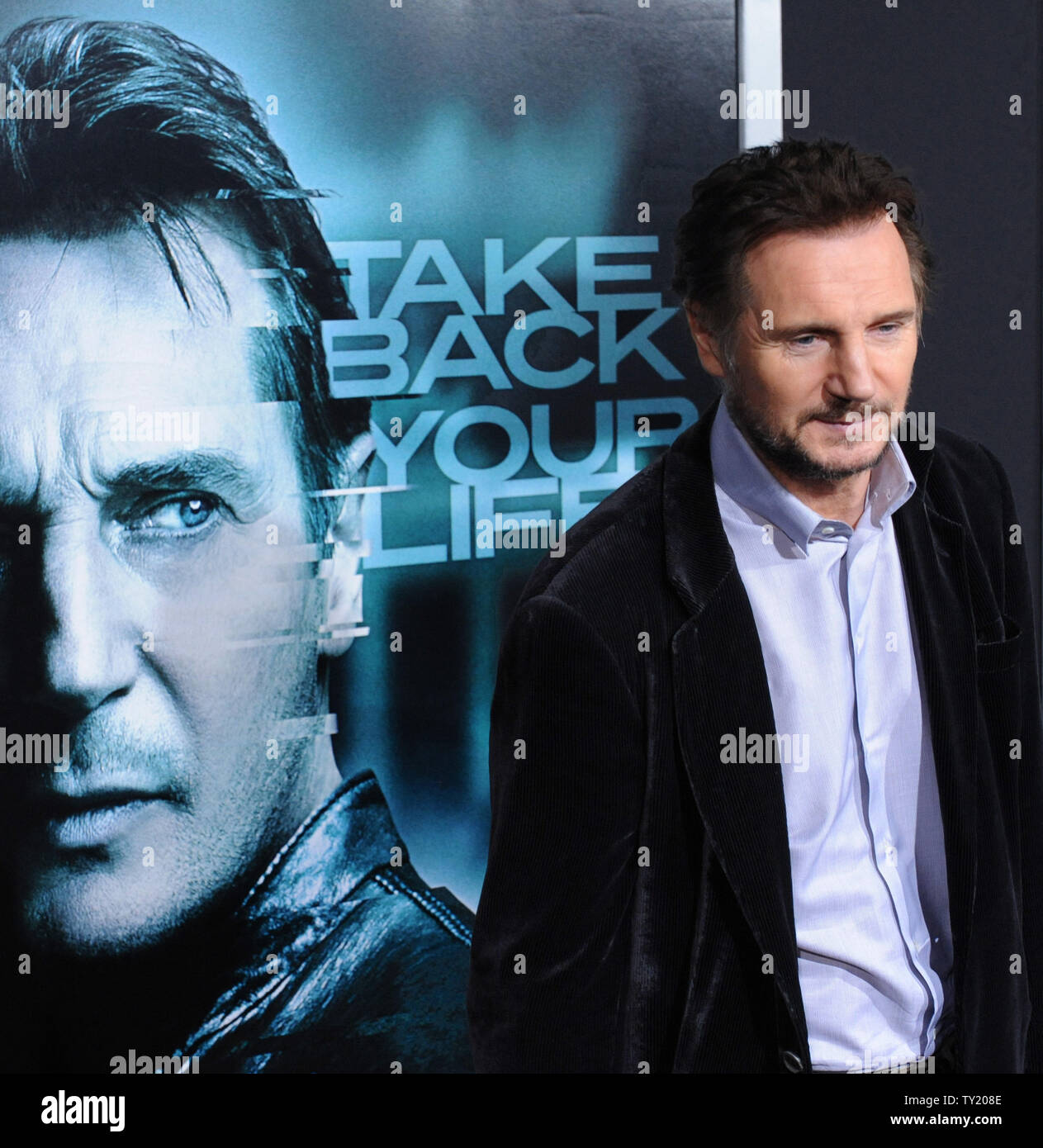 Irish actor Liam Neeson, a cast member in the motion picture thriller ...