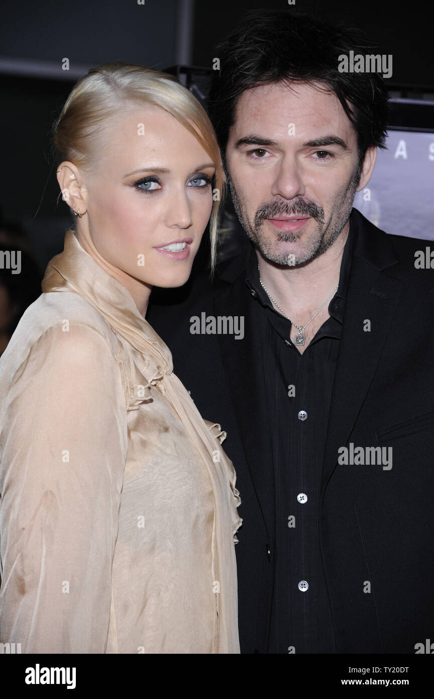 Cast member Billy Burke (R) and wife Pollyanna Rose attend the premiere of the film 'Drive Angry' at the Arclight theater in the Hollywood section of Los Angeles on February 22, 2011.      UPI/Phil McCarten Stock Photo