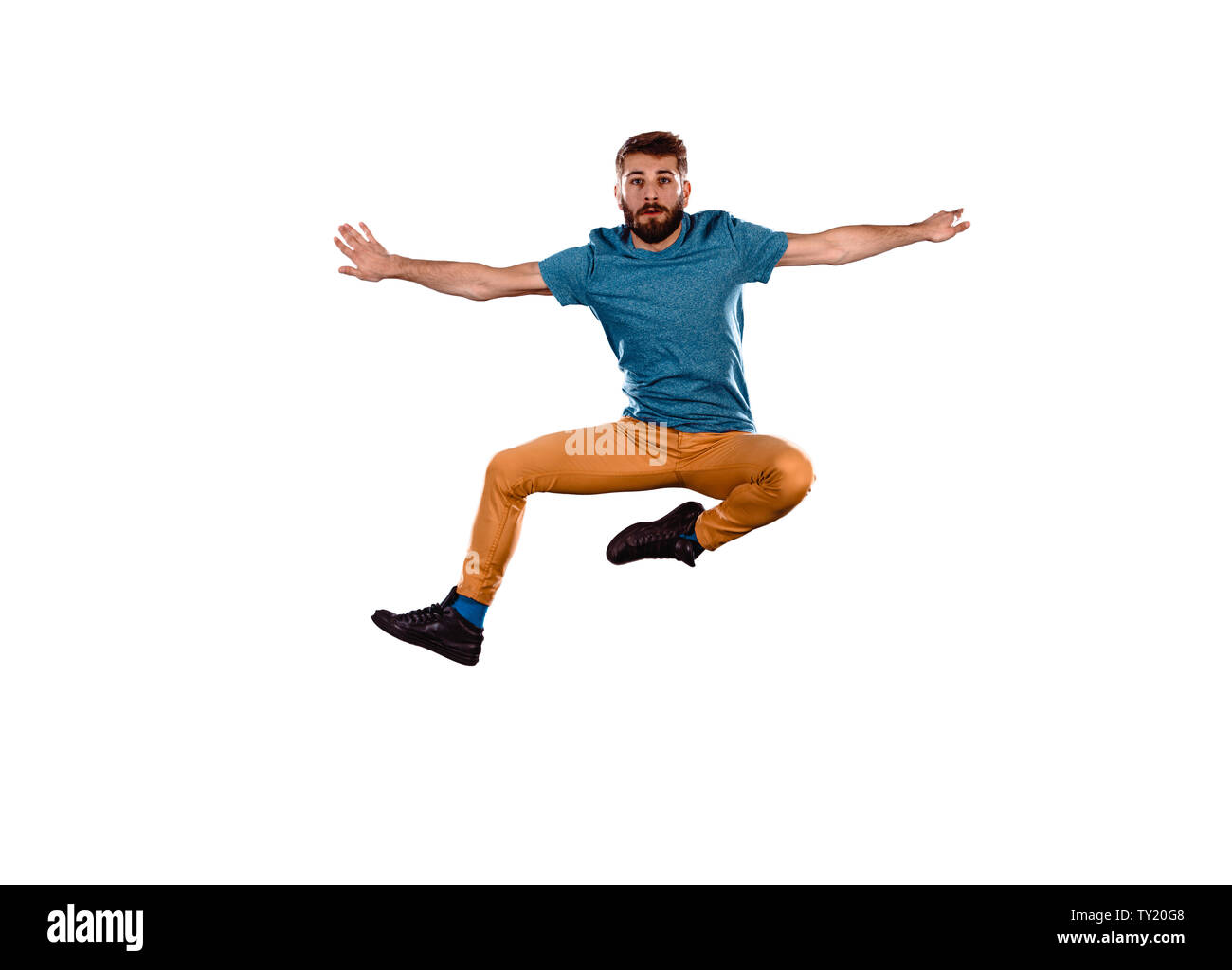 Modern man doing break dance routine Stock Photo - Alamy
