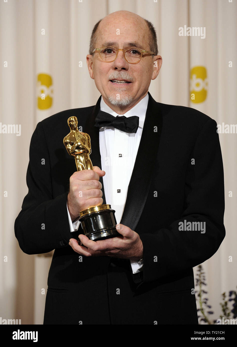 Achievement in Sound Editing winner Richard King for 'Inception' poses